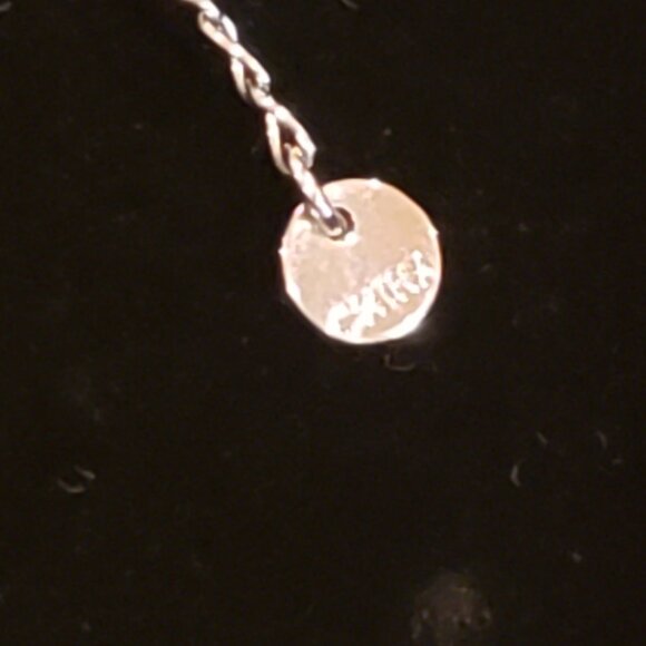 Triple Layered Brushed Silver Tone Feather Bib Necklace - Picture 4 of 13